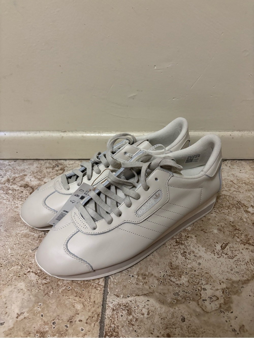 adidas Country Soft Lace Up  Mens Grey Sneakers Casual Shoes Size 12.5 JI2953